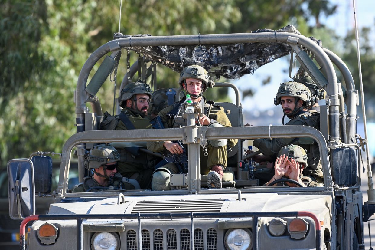 Israeli defence minister Gallant has told the country's troops on the Gaza border recently that 'You see Gaza now from a distance, you will soon see it from inside.' — TNS