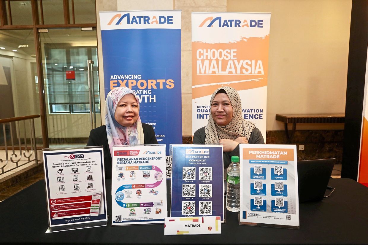 Representatives from Matrade offering some of the services that will assist SMEs in their plans to expand overseas.