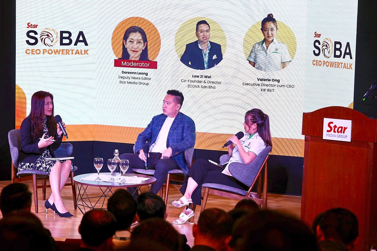 Discussion in the first session with (from left) Doreenn, Low and Ong, which focused on branding and agility within a work culture.