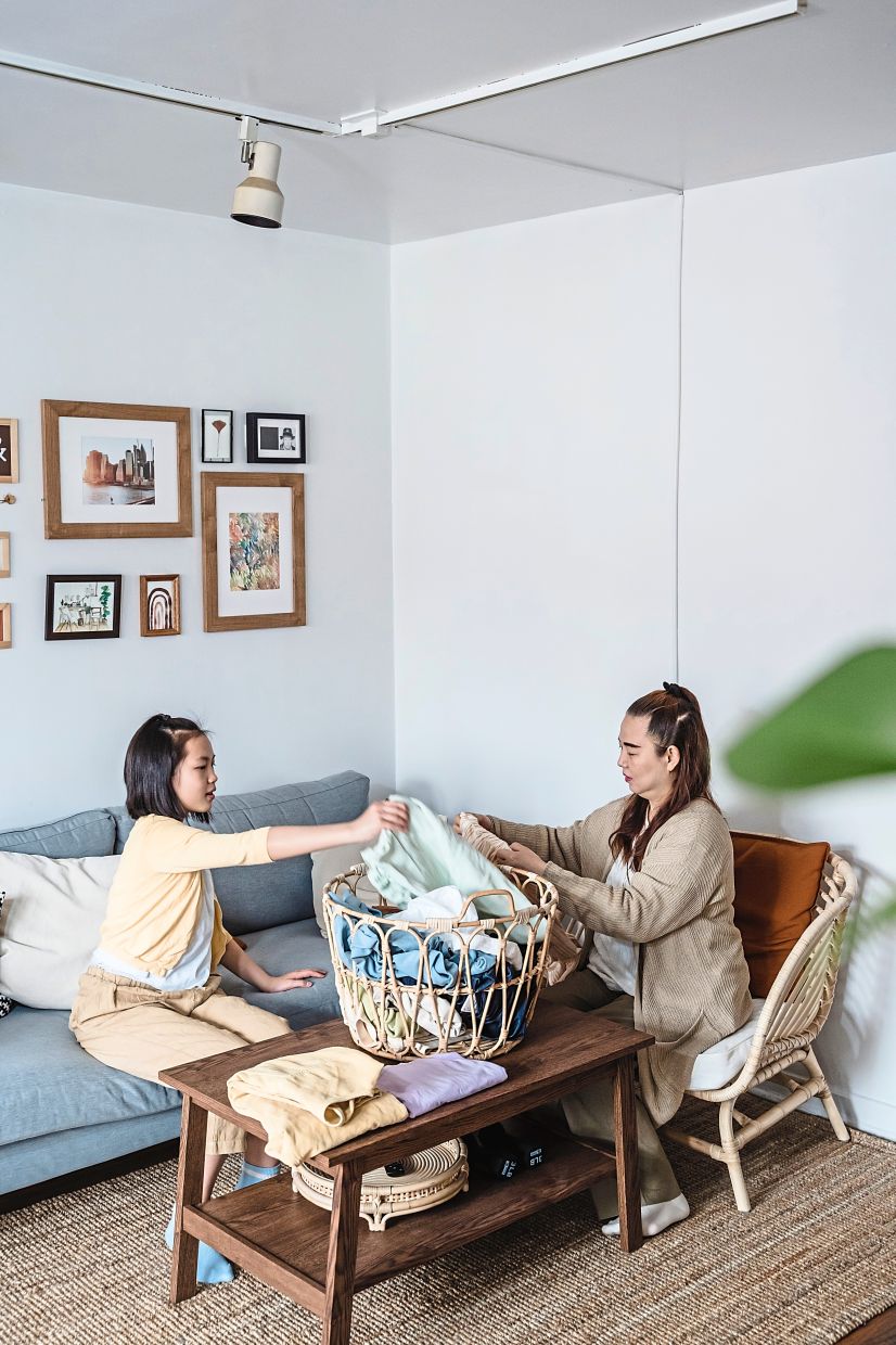 Most children have their laundry done for them at home and take this chore for granted so show them how to do it to ease their transition into college life. — Pexels