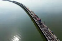 All aboard Thailand's 'floating train'