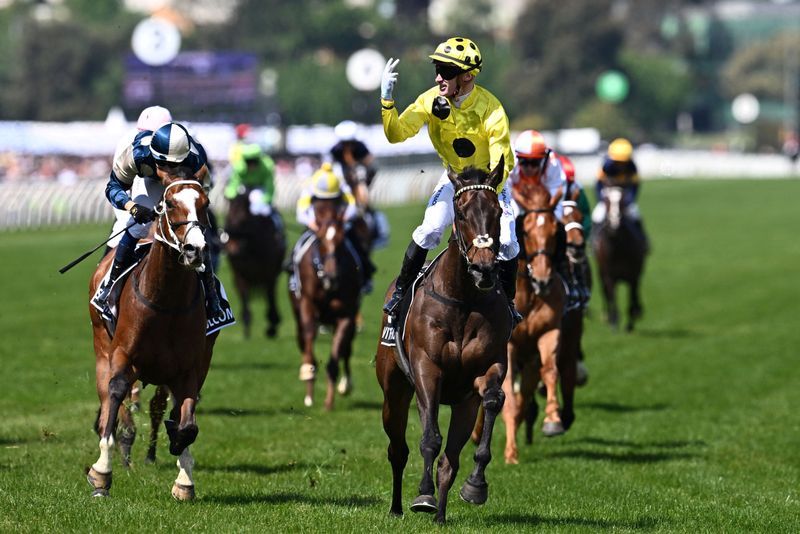 Other Sports Horse racingWithout A Fight wins Melbourne Cup as jockey