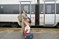 Platform of   tears near   the front line
