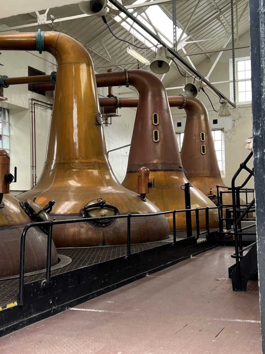 Highland Park’s stillhouse has four stills (two wash and two spirit).