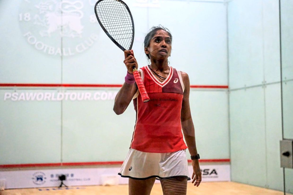 Squash Sivasangari moves up world ranking to 17, and beats Egypt’s