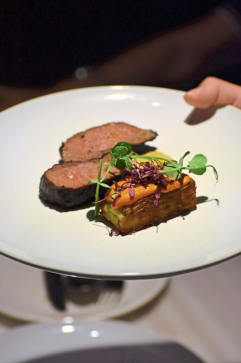 Chargrilled Beef was buttery smooth. The pairing with the Pommes Anna (classic French dish of sliced, layered potatoes) was a great combination.