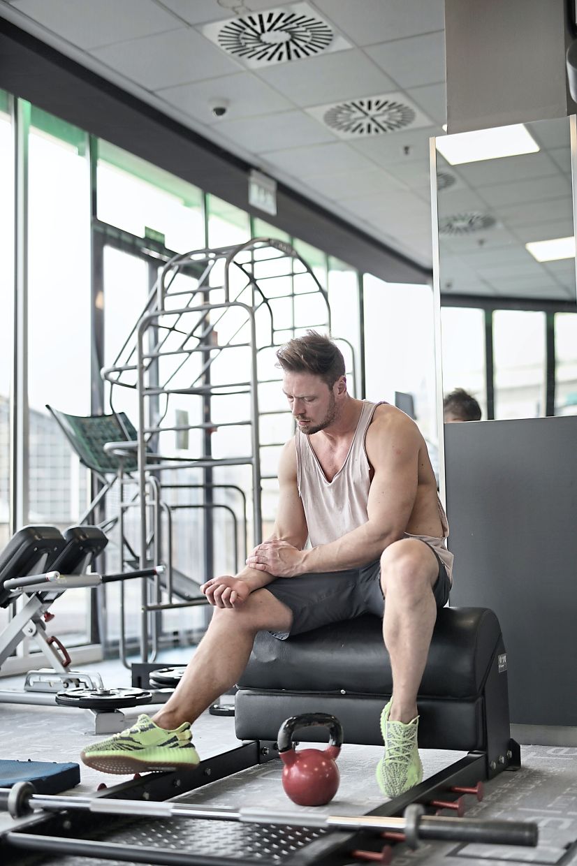 Working out too hard too often can lead to muscle aches.