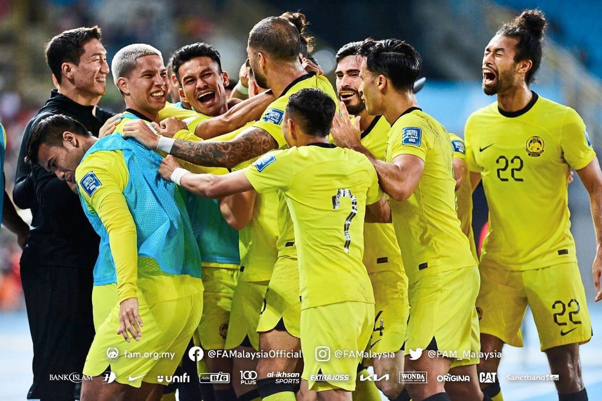Cheers all round: The Malaysian team recorded nine wins in all competitions out of 14.