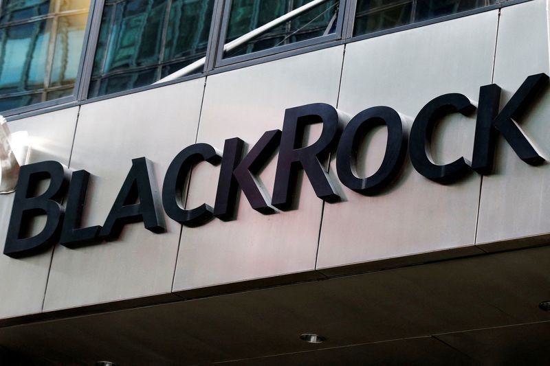 FILE PHOTO The BlackRock logo is seen outside of its offices in New York City U.S. October 17 2016. REUTERSBrendan McDermidFile PhotoFile Photo