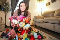 Finding healing by donating late pets' toys to stray animals