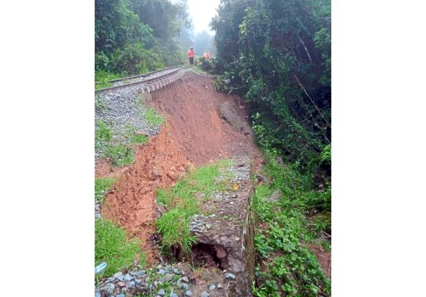 Rural train service grinds to a halt after landslide - Vimarsana News