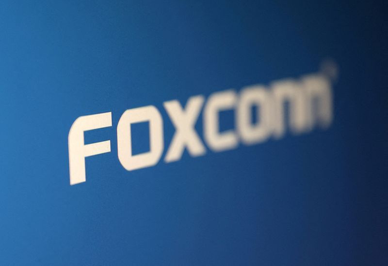FILE PHOTO FILE PHOTO Foxconn logo is seen in this illustration taken May 2 2023. REUTERSDado RuvicIllustrationFile Photo