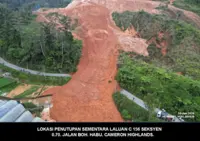Temporary closure of Jalan Boh Habu C156 in Cameron Highlands due to landslide, says JKR