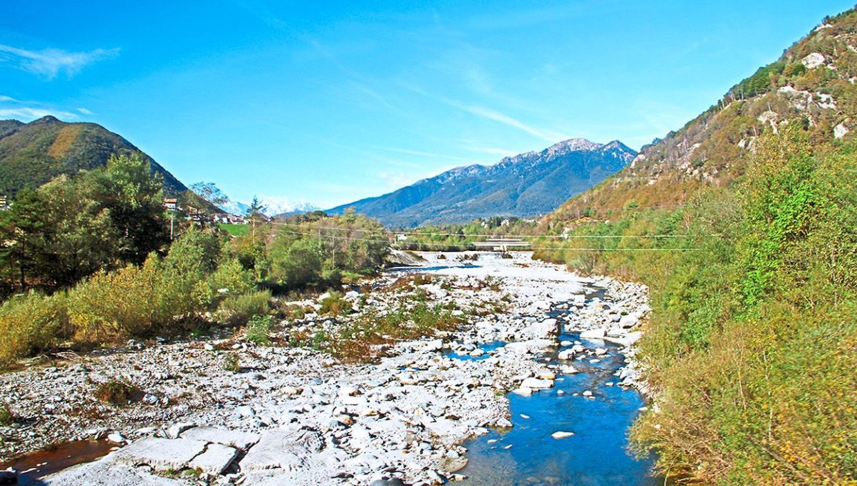 The Centovalli Express passes numerous wild rivers on its journey to Domodossola