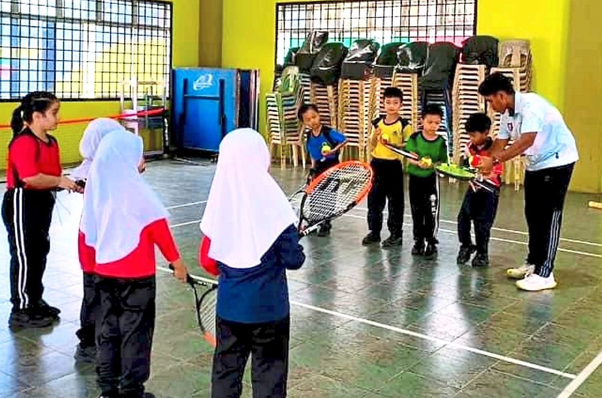 Young tennis talents showing promise