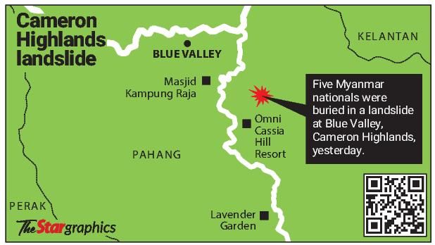 Landslide site at Cameron Highlands was illegally cleared, says district officer - Vimarsana News