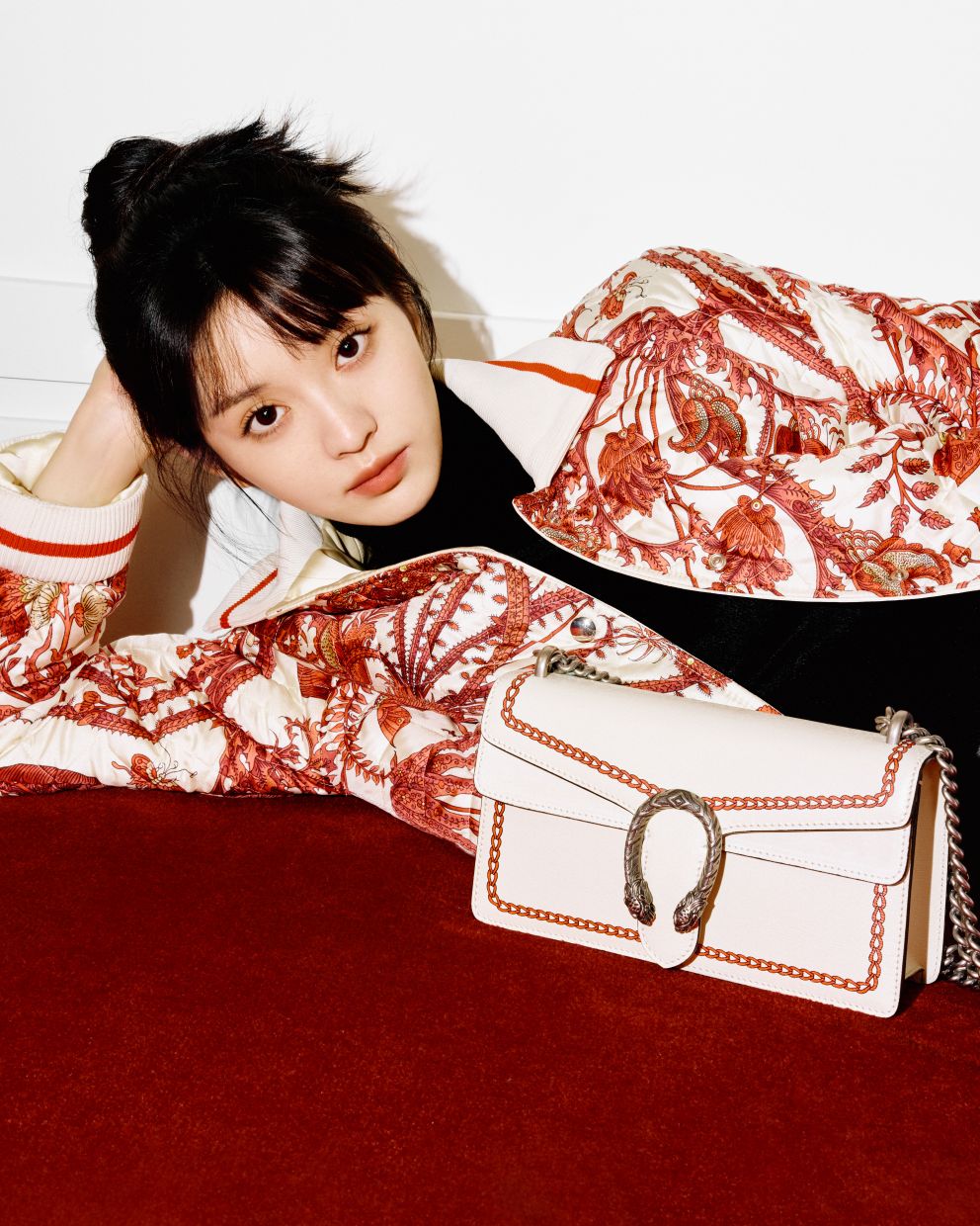 Capturing the essence of the festive season, this campaign stars actress Tian Xiwei. Photo: Gucci