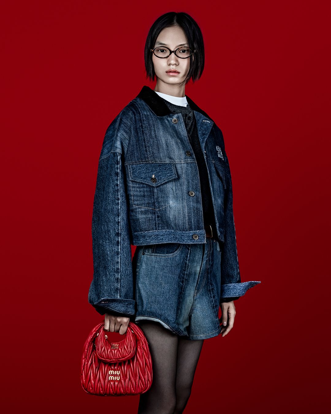 This Upcycled collection tells the stories of clothes and those who have worn them in the past. Photo: Miu Miu
