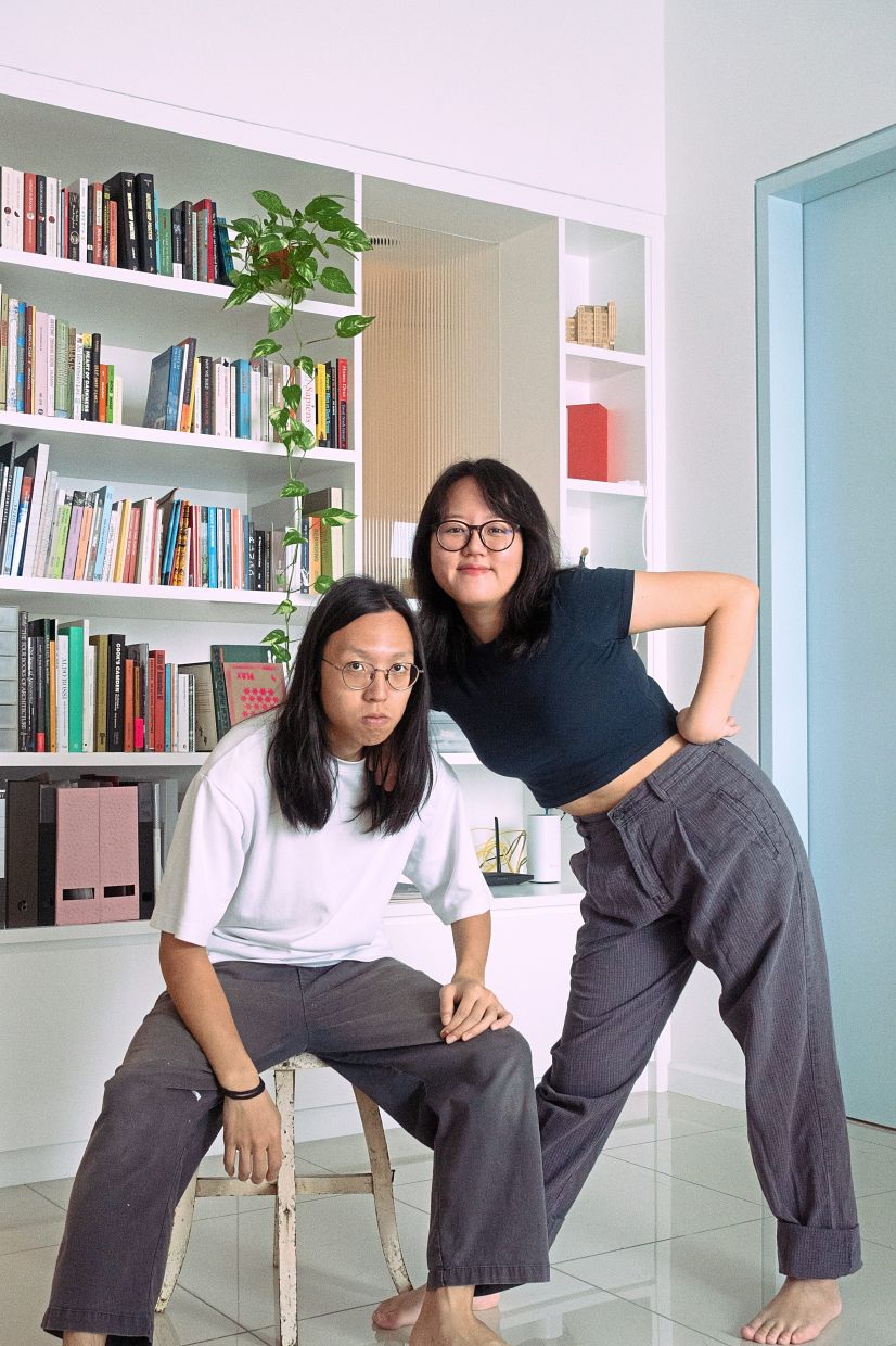 The creative duo Chew (left) and Goh are behind the book 'Somewhere In The Kuala', published by Suburbia Projects. Photo: Aiman MJ