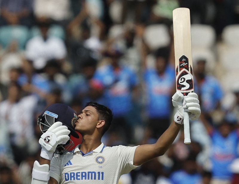 Cricket CricketBig Jaiswal hundred steers India to 3366 against