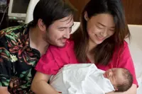 Singapore top actress Rebecca Lim shares first photo of family of three