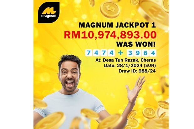 Lucky winner from Cheras emerges as Magnum 4D's First 2024 Jackpot winner - Vimarsana News