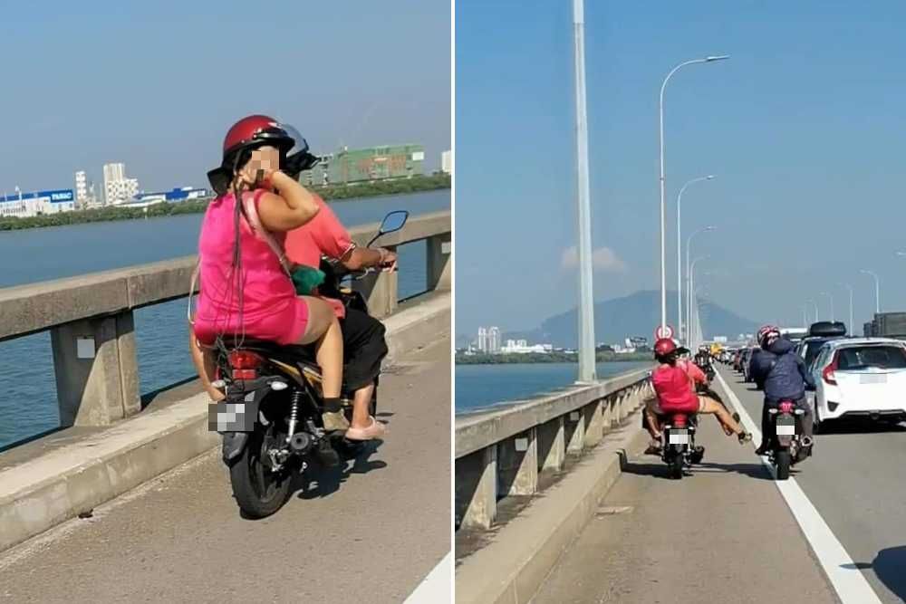 Couple who intimidated other bikers on Penang Bridge fined RM2,500 each - Vimarsana News