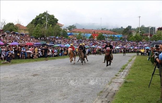 Bac Ha traditional horse race attracts numerous visitors. - Vietnam News/ANN