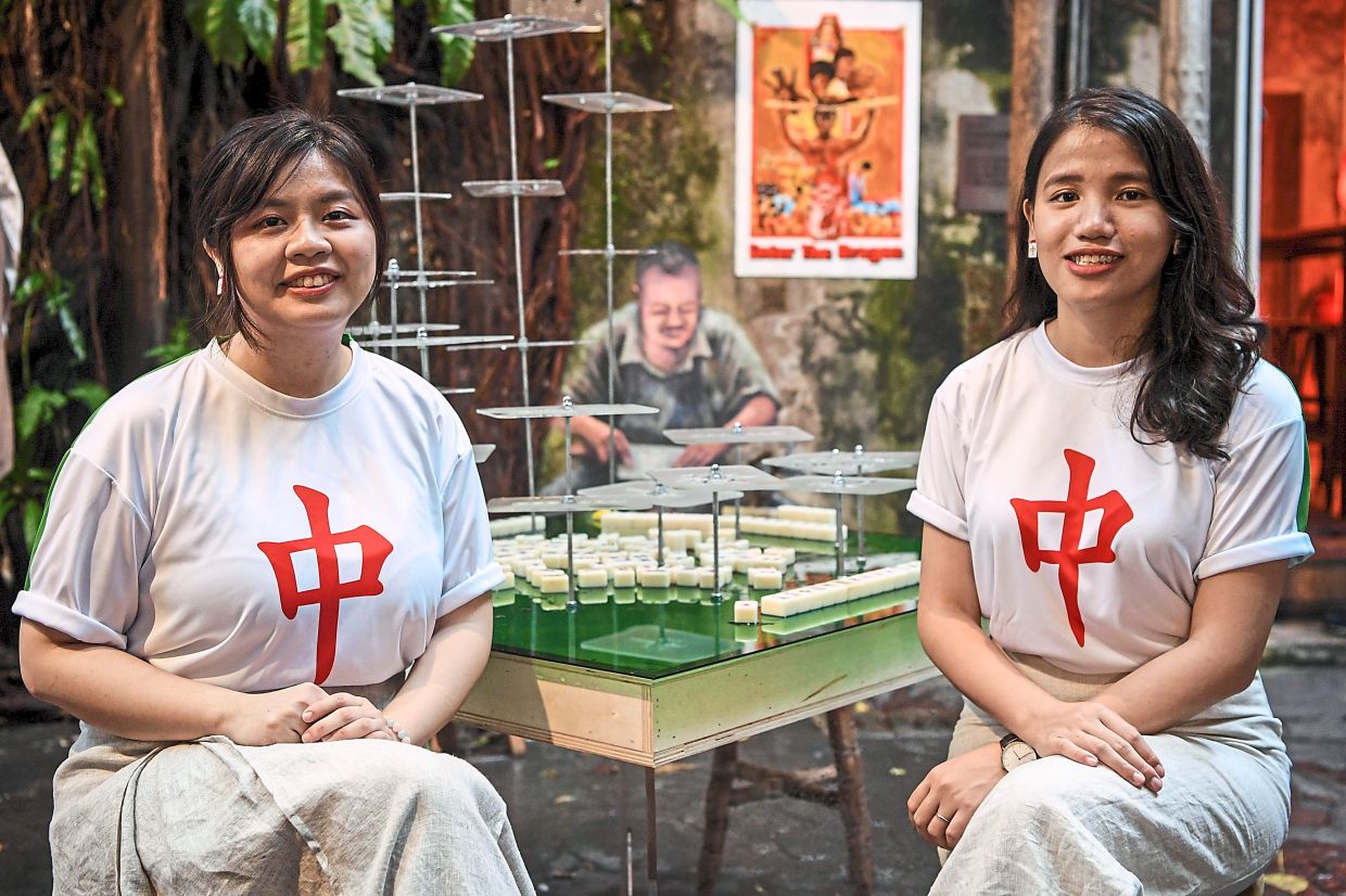 Wong (left) and Lee who collaborated on the project.