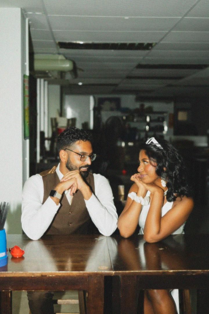The couple  did their pre-wedding photoshoot at their favourite chilli pan mee shop in Ampang, KL. - Alexander Nicholas