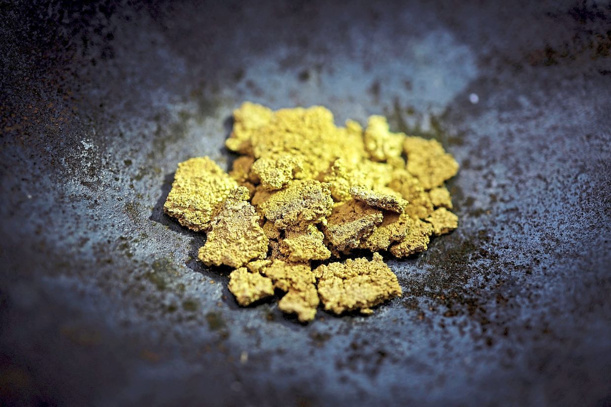 Gold confiscated during an operation against illegal mining at a farm in rural Boa Vista, Roraima state, Brazil. — Reuters