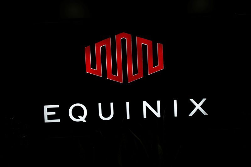FILE PHOTO The logo of Equinix is pictured at the entrance of a data center in Pantin outside Paris France December 7 2016. REUTERSBenoit TessierFile Photo