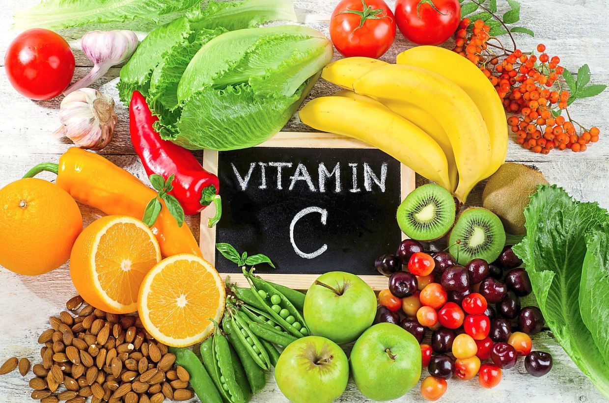 Fresh fruits and vegetables are a good natural source of vitamin C. — 123rf.com