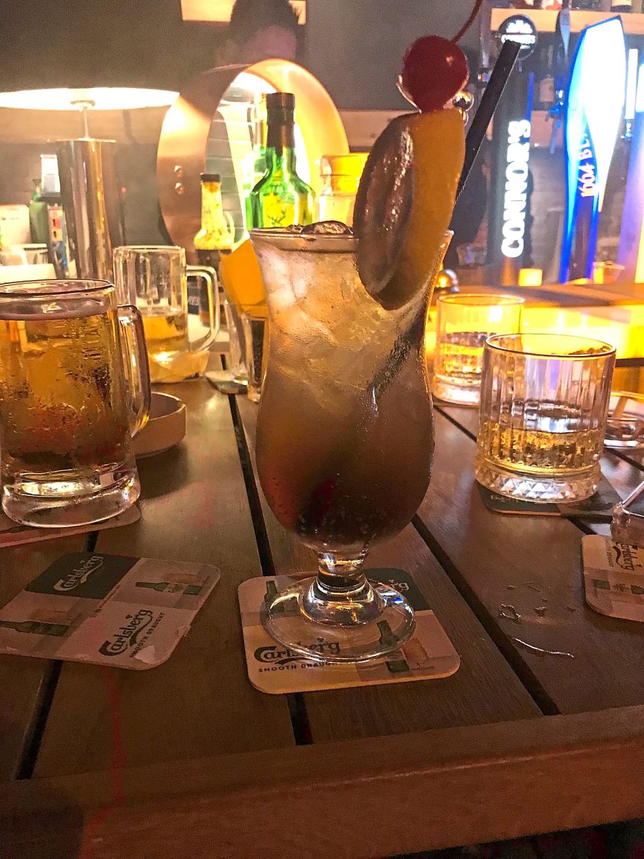 The bar’s signature Long Island Tea.