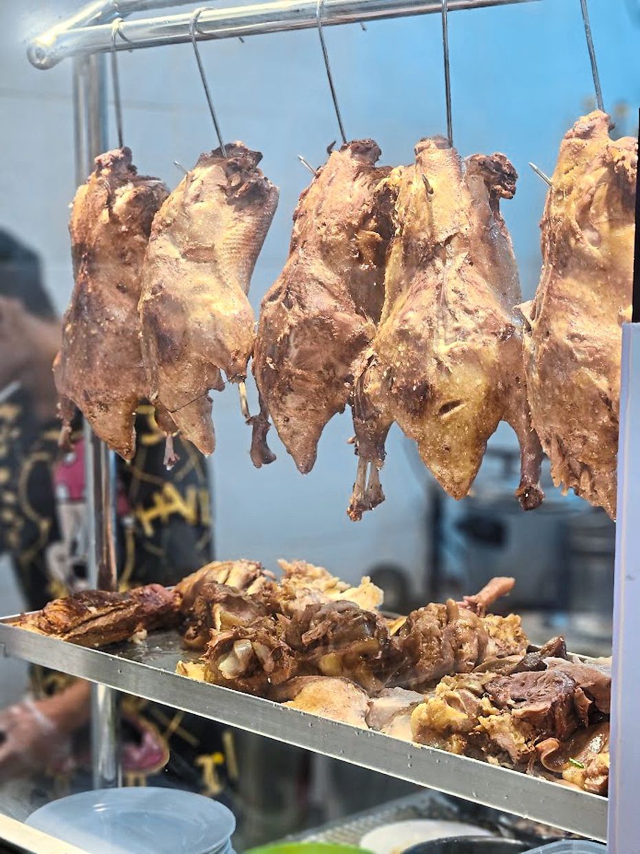 The stewed duck may not look impressive here, but it was juicy, tender and absolutely delicious.