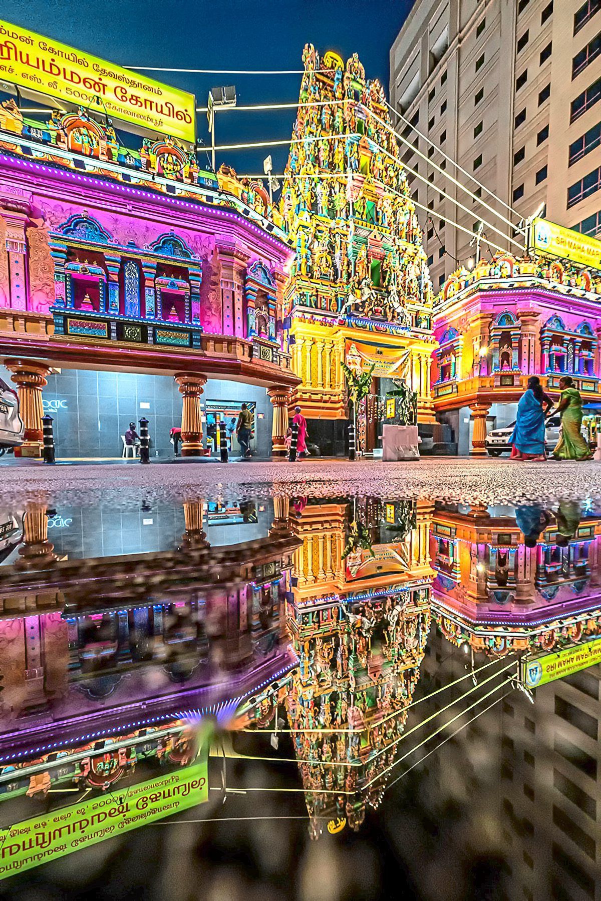 Reflection from water can be great for capturing symmetrical pictures.