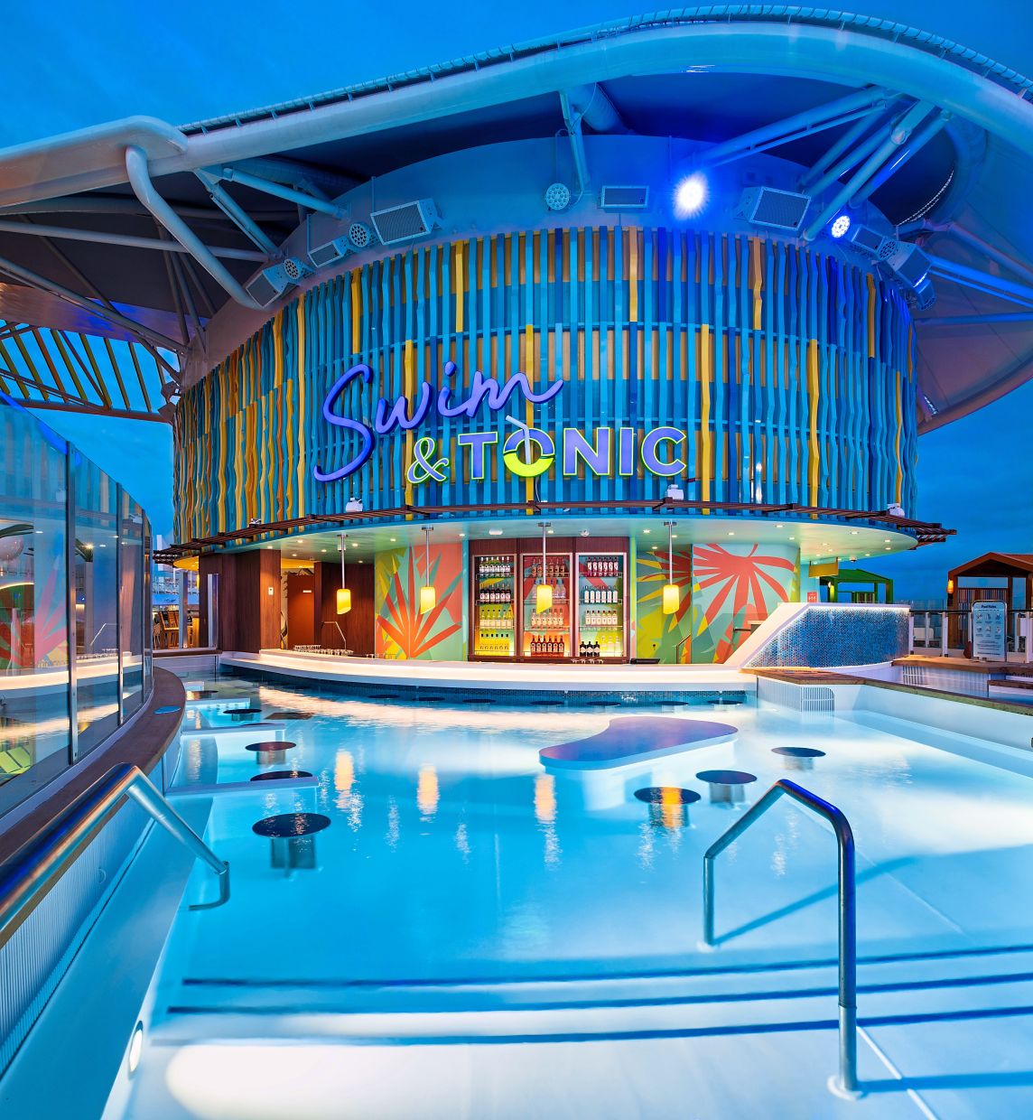 The Swim Tonic pool on the Icon Royal Caribbean International