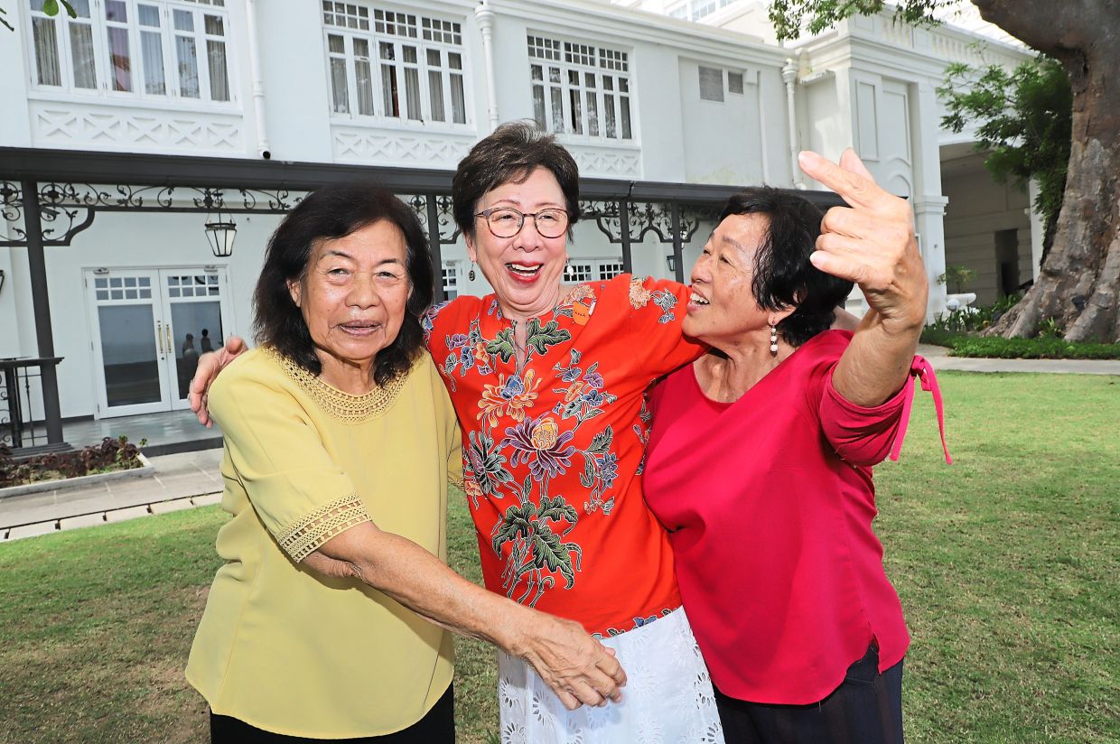 (From left) Zurina, Cheah and Hoon sharing a light moment at the reunion. — Photos: LIM BENG TATT/The Star