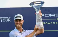 Swede Svensson out-duels Thai Kiradech in three-hole playoff to win in Singapore