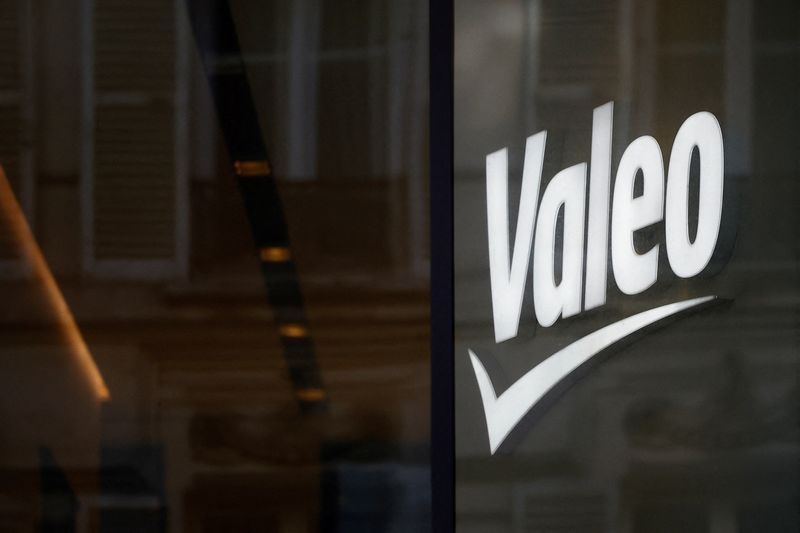 FILE PHOTO A logo of French automotive supplier Valeo is seen in Paris France February 20 2023. REUTERSSarah MeyssonnierFile Photo
