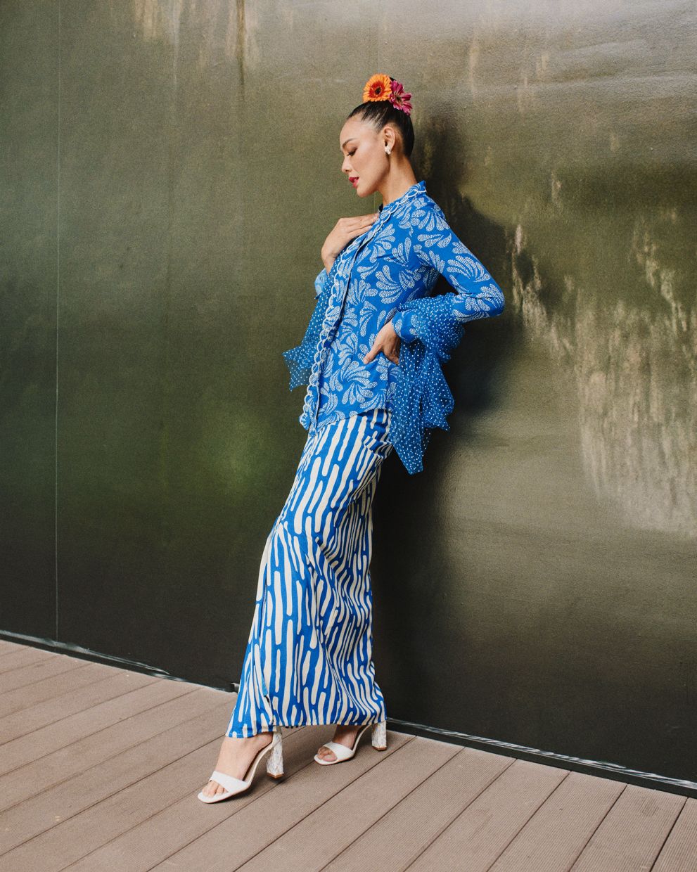 The footwear and accessories brand is collaborating with designer Syomirizwa Gupta on the Olalla RTW Raya 2024 campaign.  Photo: Aldo