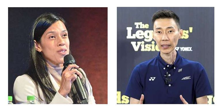 All the best: Nicol David and Lee Chong Wei congratulate Sivasangari on her feat.