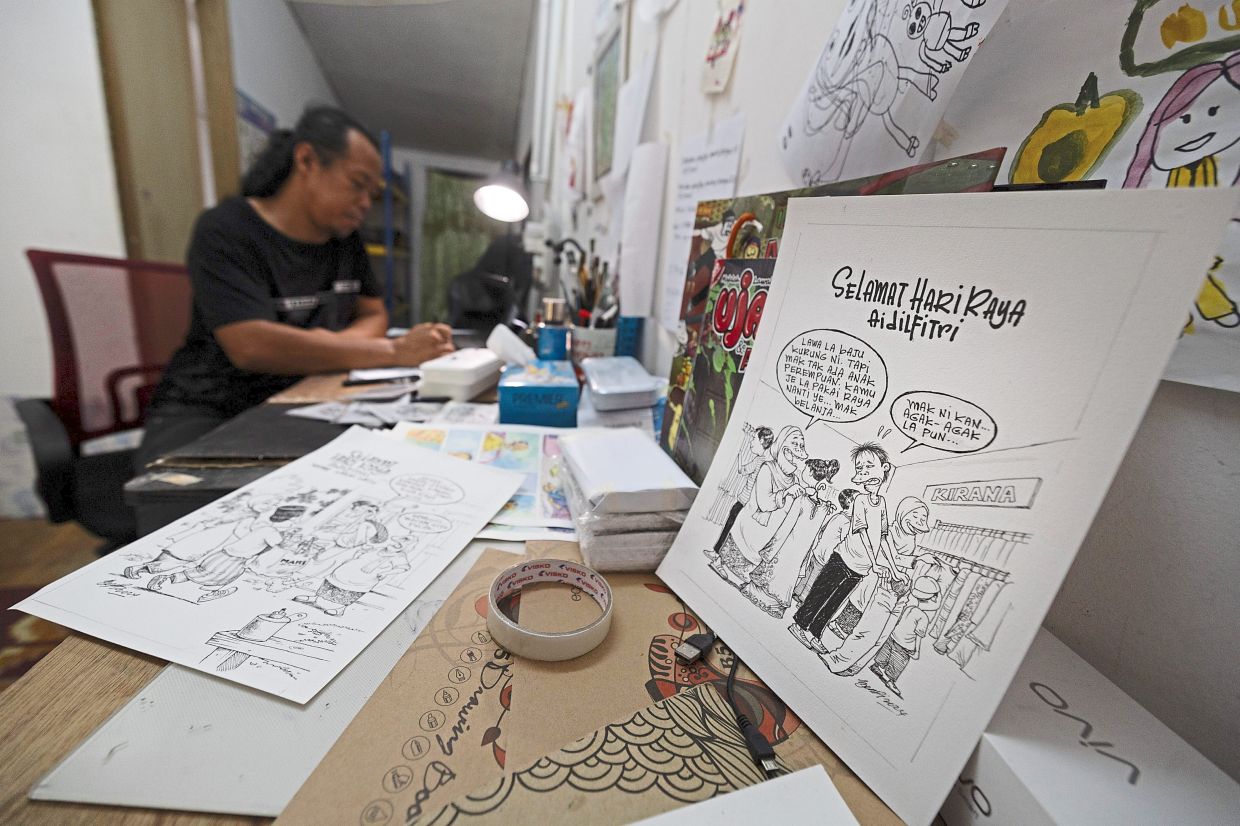 Cartoonist Bendi offering duit raya covers | The Star