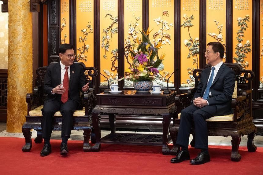 'Good and old friends': Singapore DPM meets China's Vice-President Han Zheng in Beijing - Vimarsana News