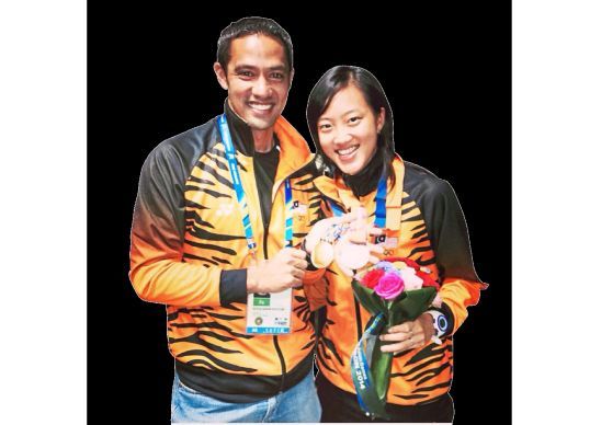 Great Korean adventure: Aaron Soyza with Low Wee Wern at the 2014 Incheon Asian Games. — All pix courtesy of Aaron Soyza