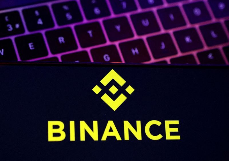 FILE PHOTO Smartphone with displayed Binance logo is placed on keyboard in this illustration taken November 8 2022. REUTERSDado RuvicIllustrationFile Photo