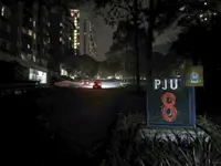 Damansara Perdana main road plunged into darkness