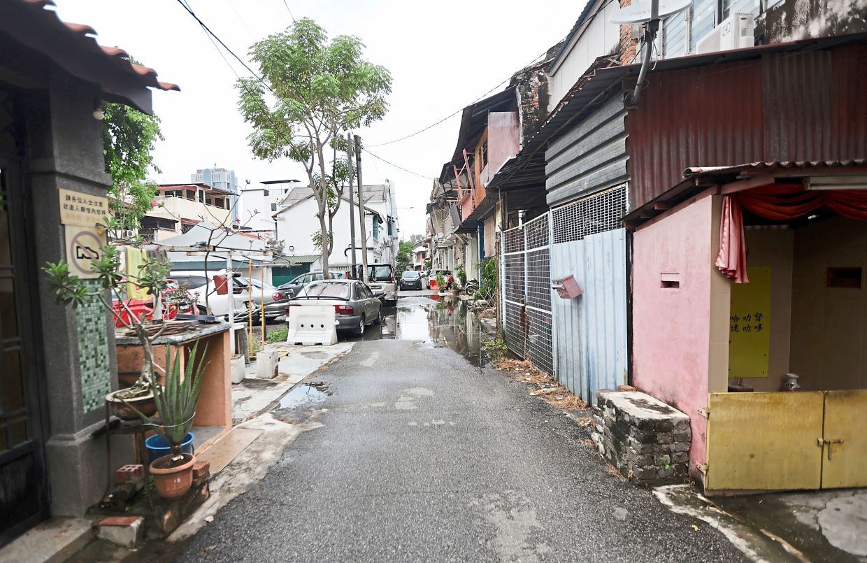Narrow roads and pre-war houses are common in the George Town heritage enclave.