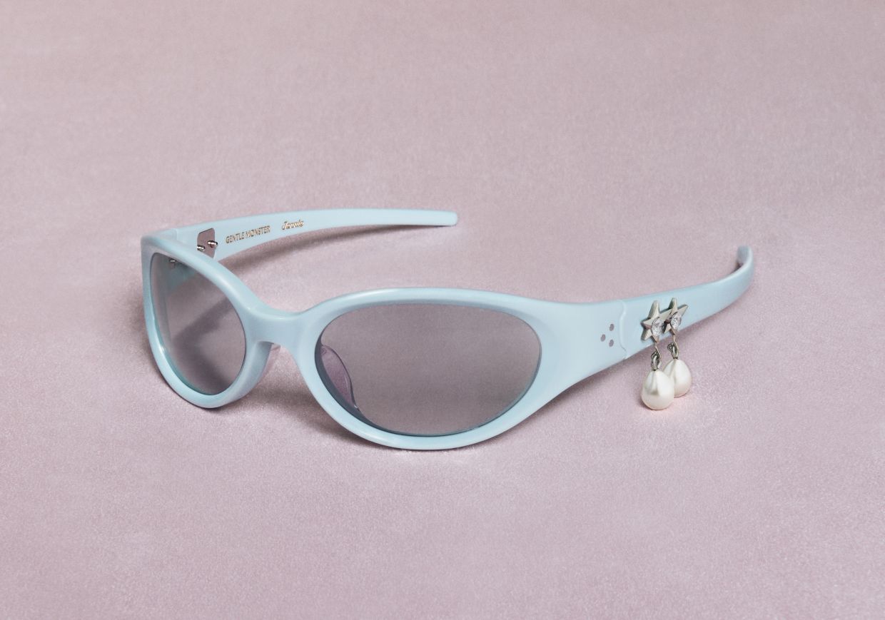 The new Gentle Monster eyewear created with Jenni allows for the attachment of cute charms on the frames. Photo: Gentle Monster