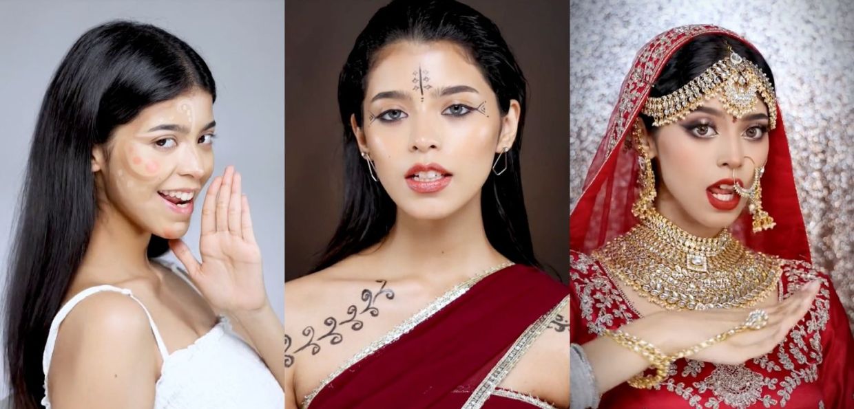 Social media's 'Asoka makeup' trend is inspired by Indian brides - Vimarsana News